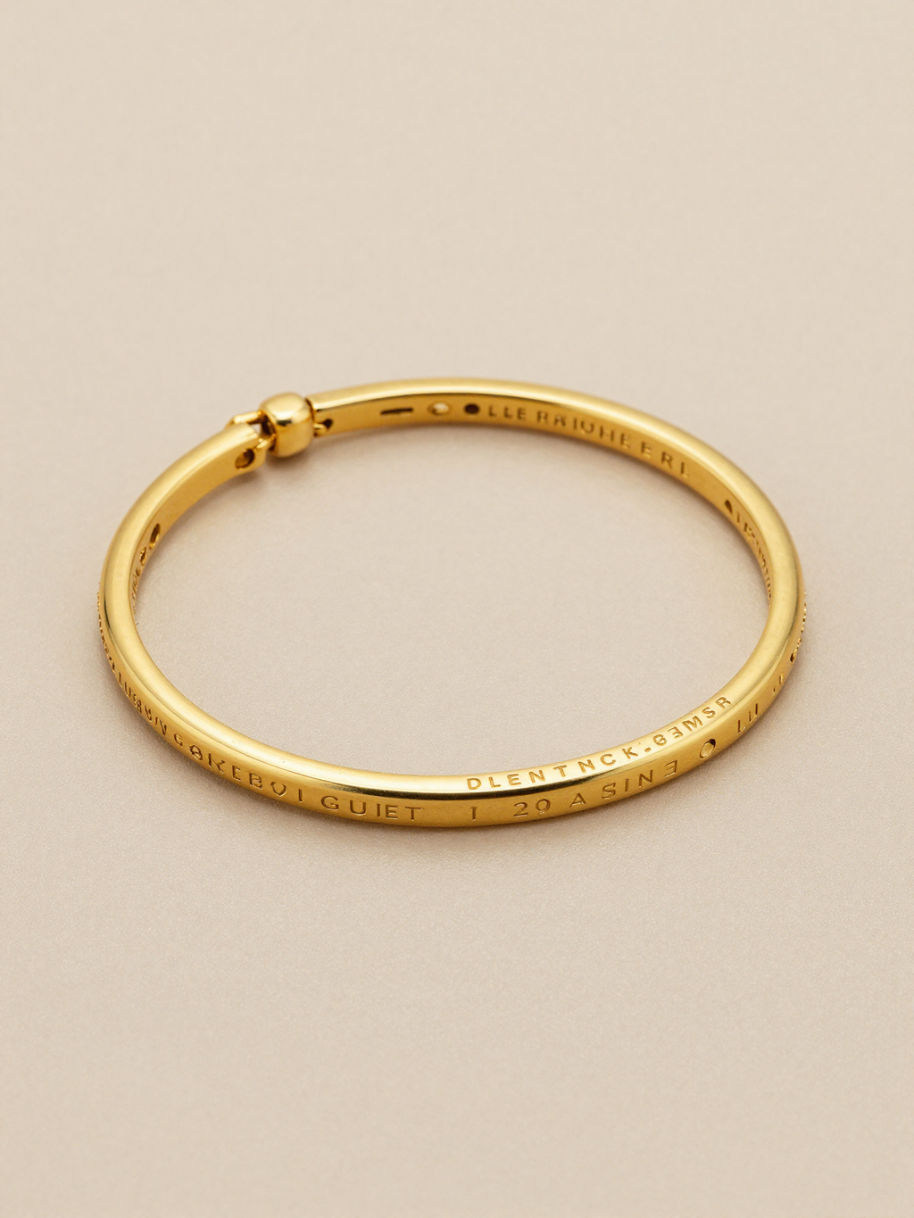 Pulsera grabada con coordenadas
