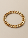 Pulsera de eslabones dorada