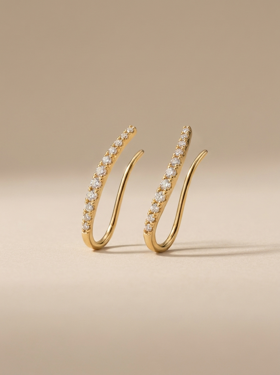 Pendientes Trepadores Ear Climber MALLIENA