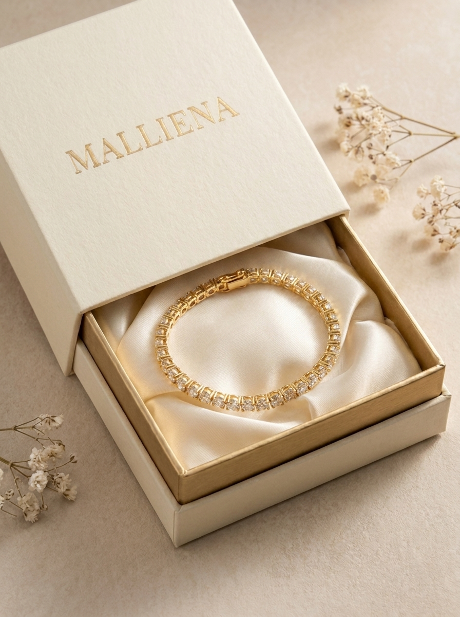 Pulsera Tenis en caja de regalo MALLIENA