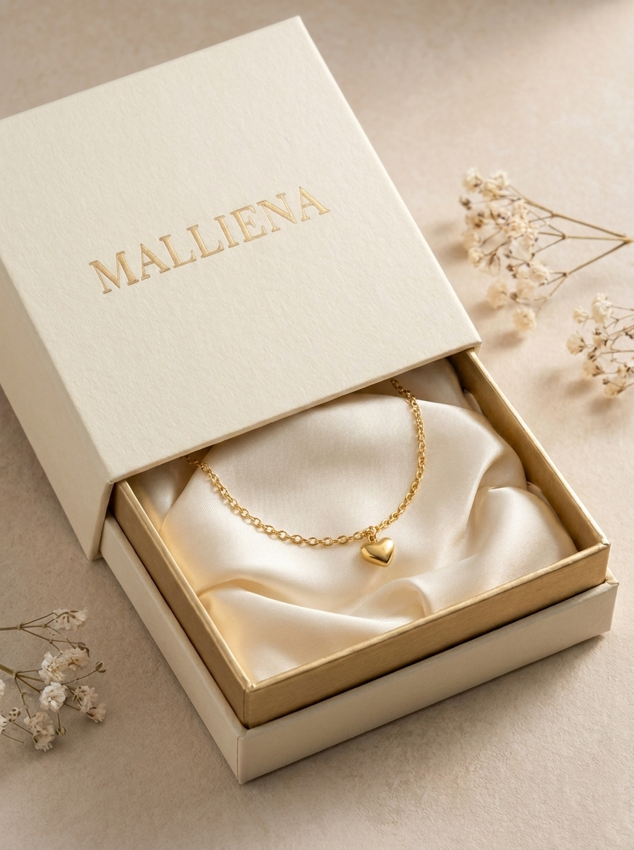 Pulsera Corazon en caja de regalo MALLIENA