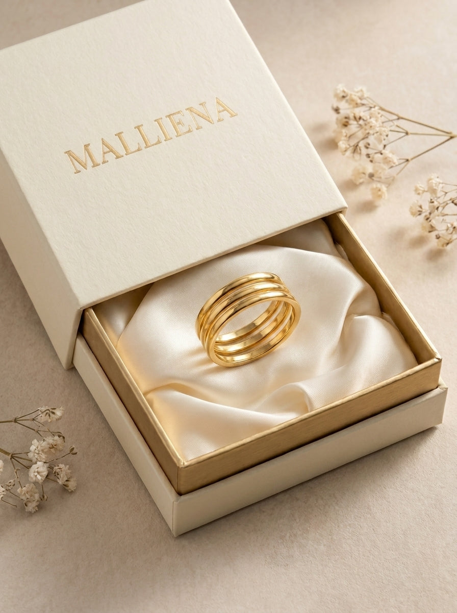 Set de Anillos en caja MALLIENA