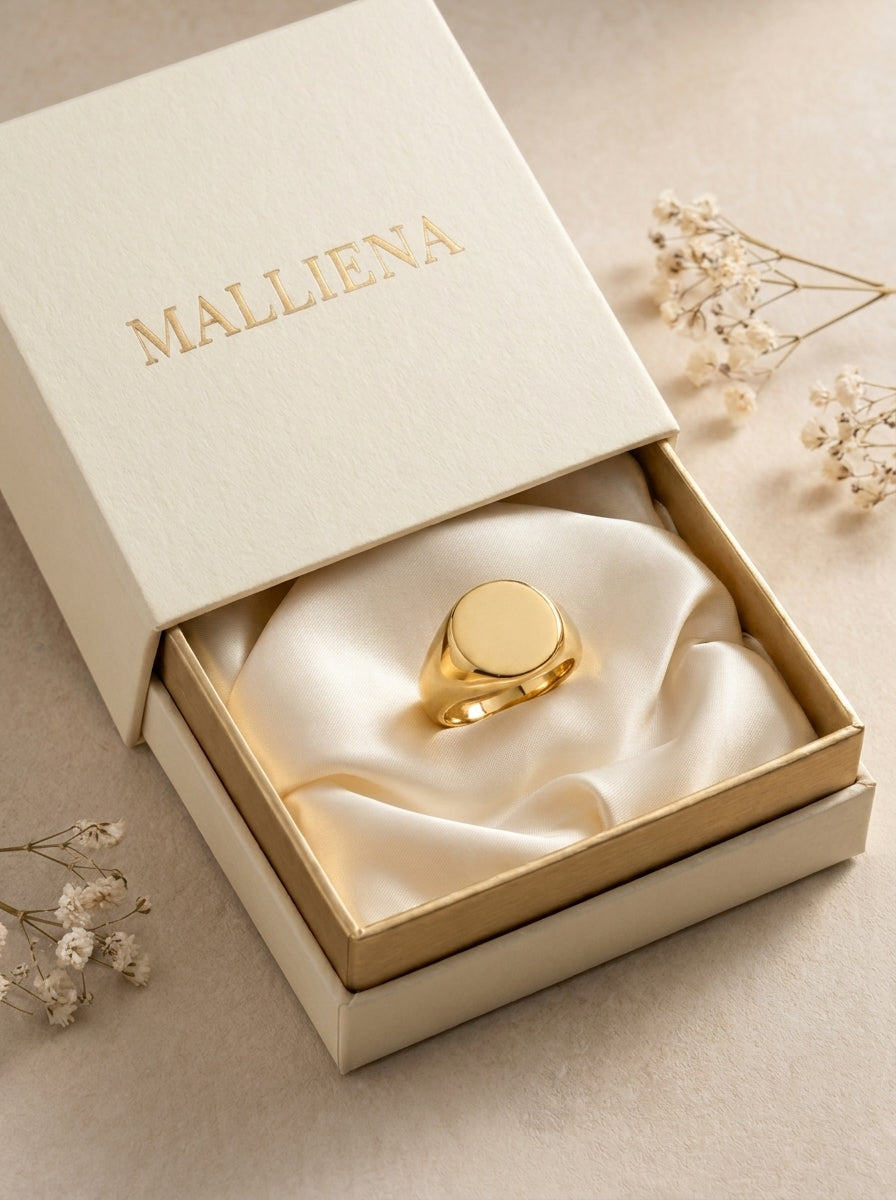 Anillo Sello en caja MALLIENA