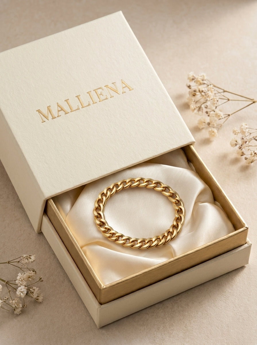Pulsera de Eslabones en caja MALLIENA