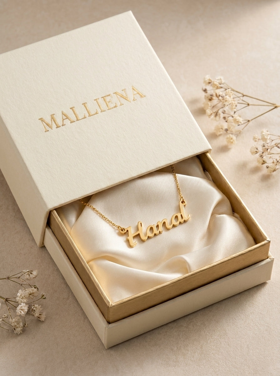 Pack Mama Collar con Nombre en caja MALLIENA