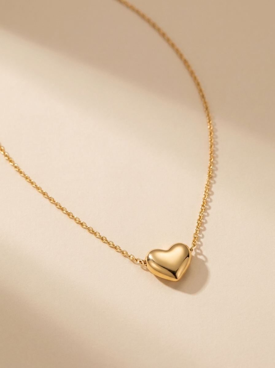 Collar Colgante Corazón de oro MALLIENA