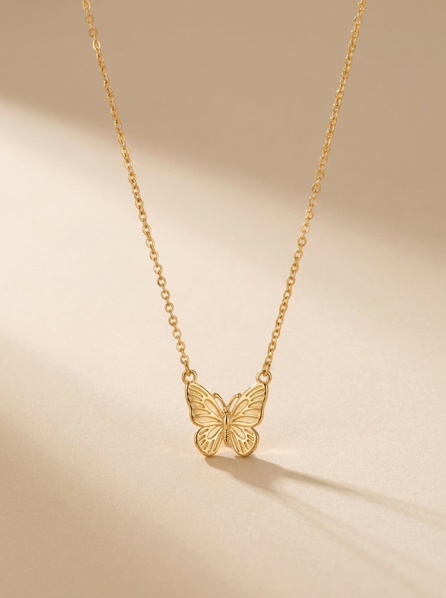 Collar Mariposa de oro MALLIENA