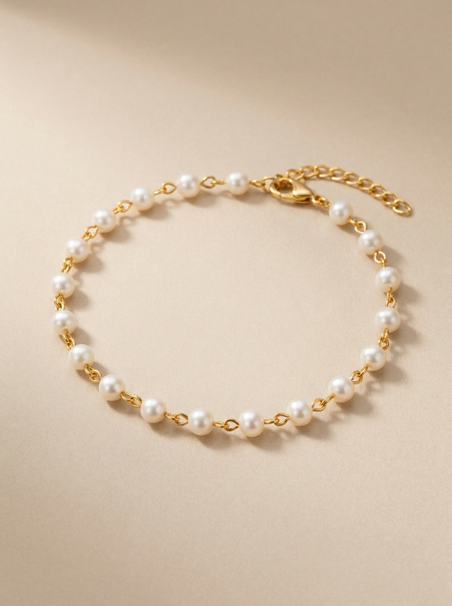Pulsera de Perlas de oro MALLIENA