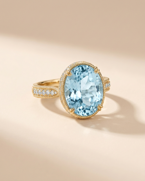 Anillo Aguamarina MALLIENA