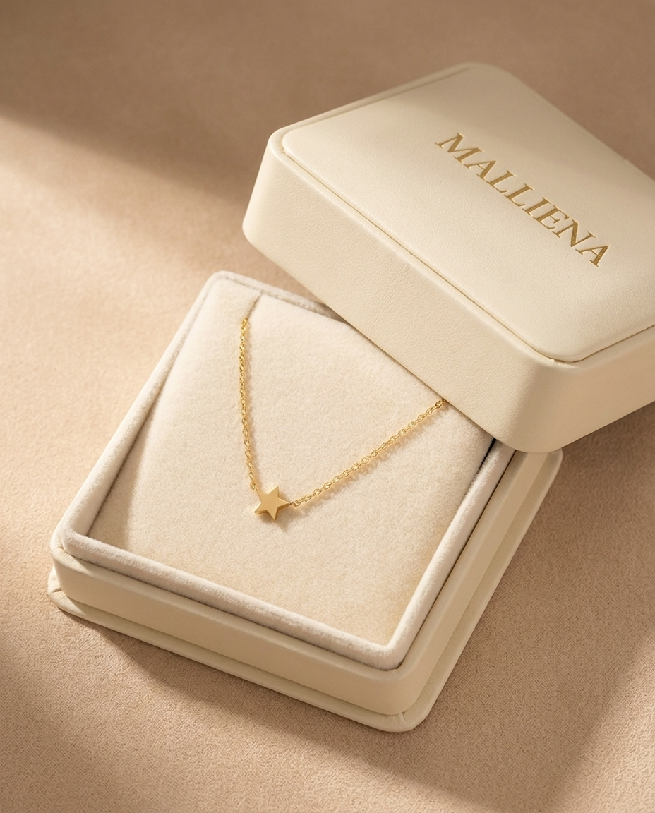 Tobillera de Cadena en la caja de regalo MALLIENA